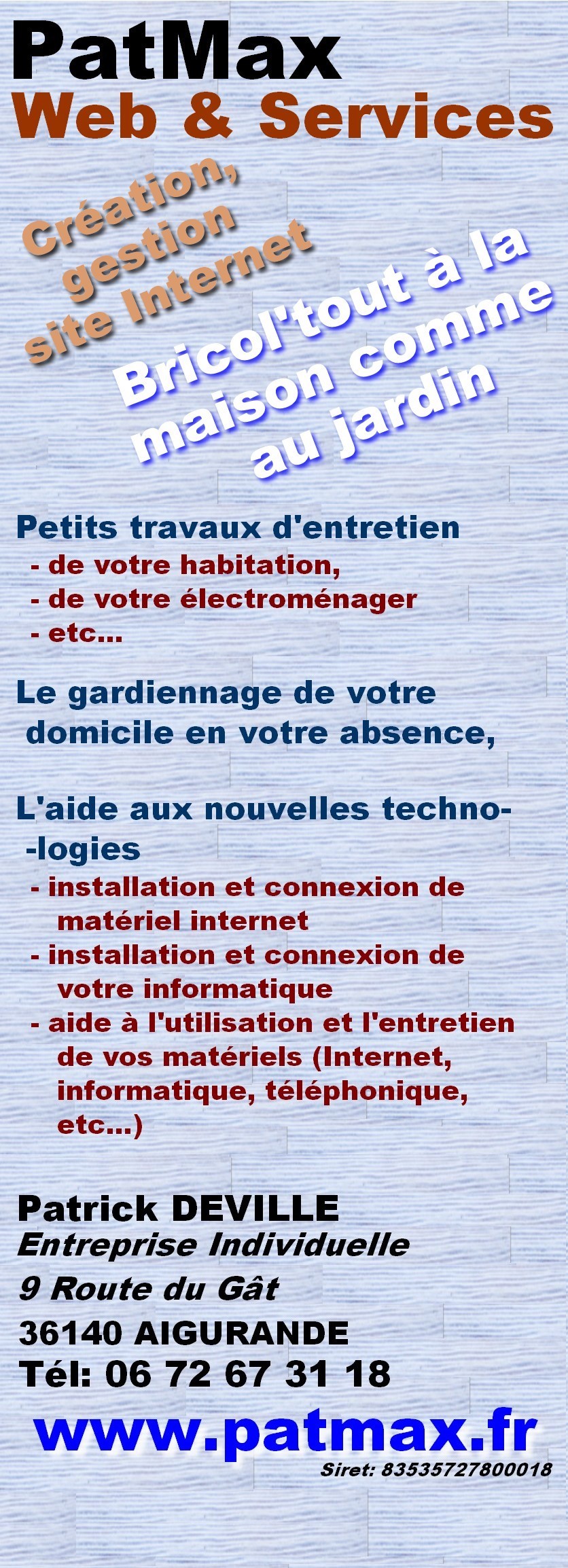 Patrick DEVILLE - Multi-Services